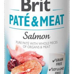 Brit Pate & Meat Dog Salmon puszka 400g-1