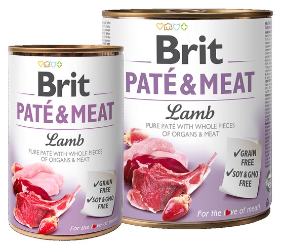 Brit Pate & Meat Dog Lamb puszka 800g-1