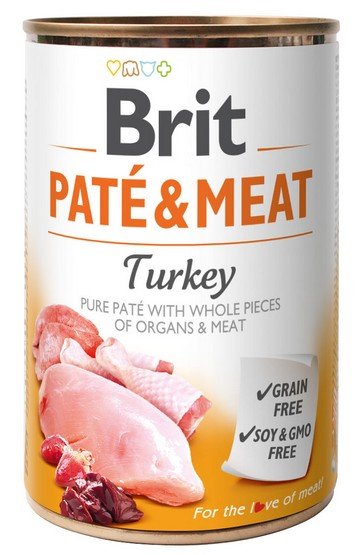 Brit Pate & Meat Dog Turkey puszka 800g-2