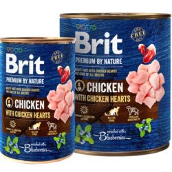 Brit Premium By Nature Chicken & Hearts puszka 400g-1