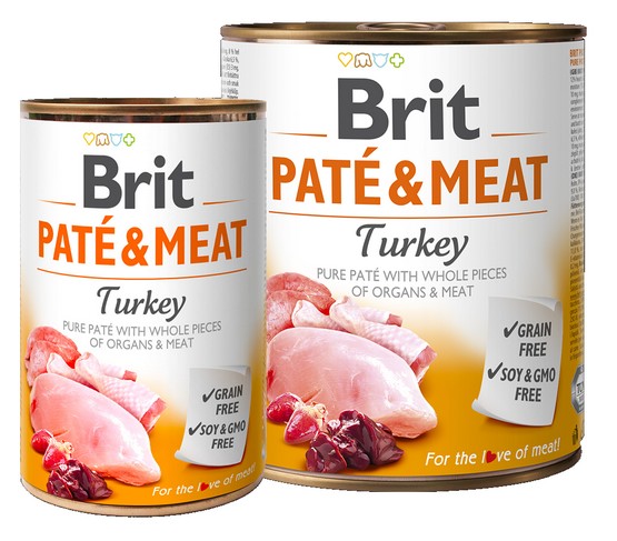 Brit Pate & Meat Dog Turkey puszka 800g-1