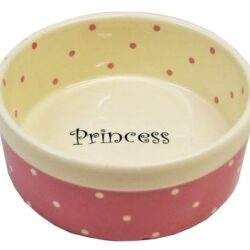 Yarro/Moderna Miska ceramiczna Princess różowa 13x5,5cm [Y2722]-1
