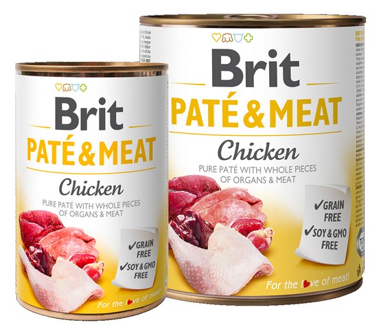 Brit Pate & Meat Dog Chicken puszka 800g-1